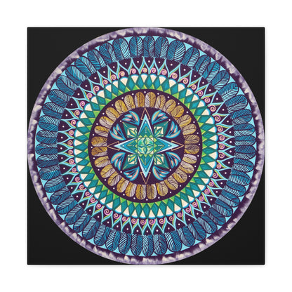 "AquilazurA Kryst'dala" Canvas Gallery Wraps - Blue Flame Array 20″ x 20″ / Premium Gallery Wraps (1.25″) Canvas