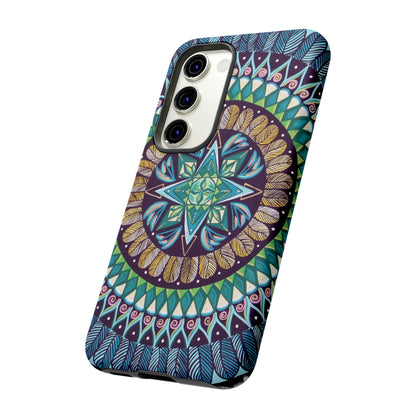 "AquilazurA Kryst'dala" Art Phone Armor - Blue Flame Array Phone Case