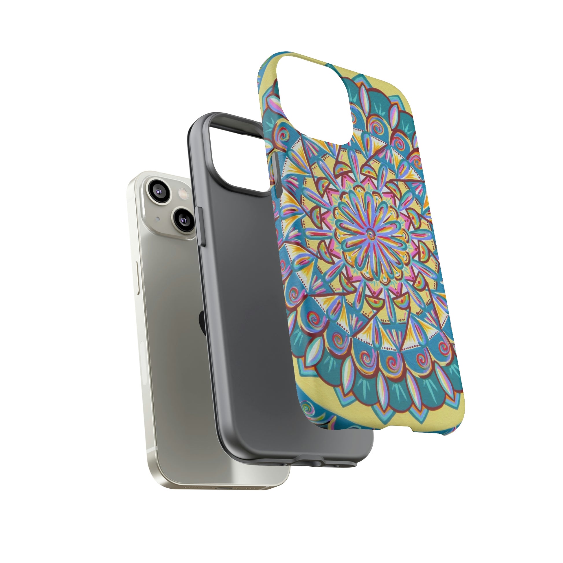 "Almandalayana" Art Phone Armor - Blue Flame Array Phone Case