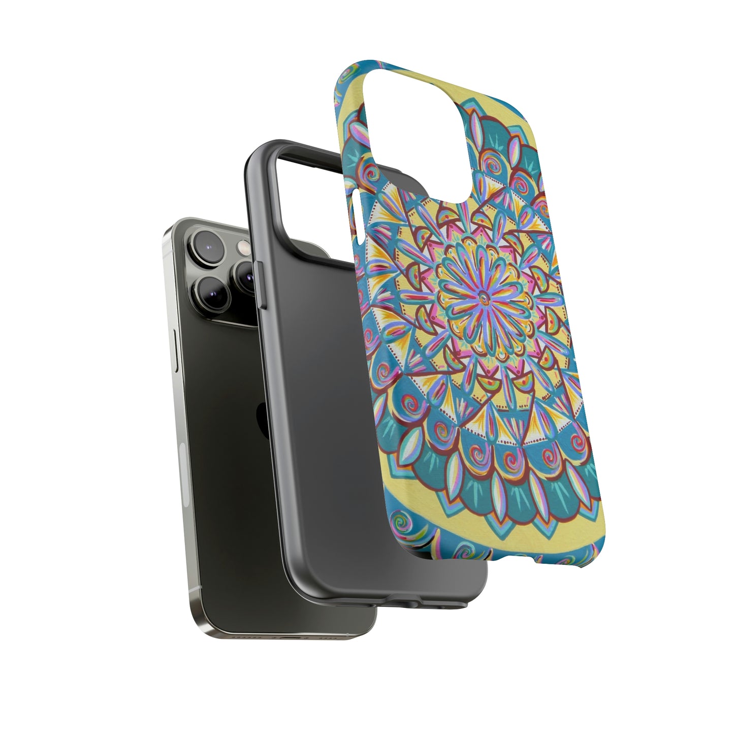 "Almandalayana" Art Phone Armor - Blue Flame Array Phone Case