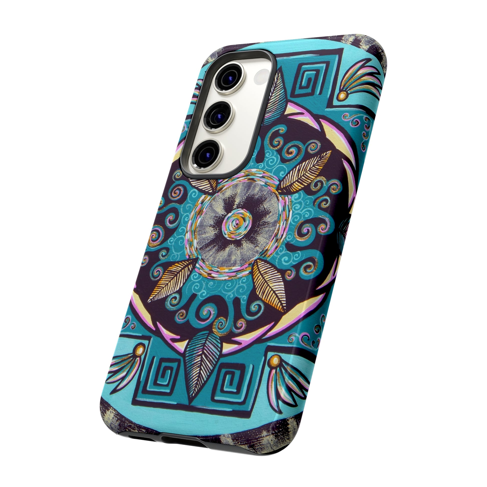 "Hojachakana" Art Phone Armor - Blue Flame Array Phone Case