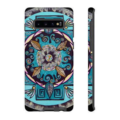 "Hojachakana" Art Phone Armor - Blue Flame Array Samsung Galaxy S10 Plus / Matte Phone Case