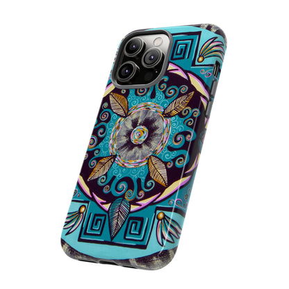 "Hojachakana" Art Phone Armor - Blue Flame Array Phone Case