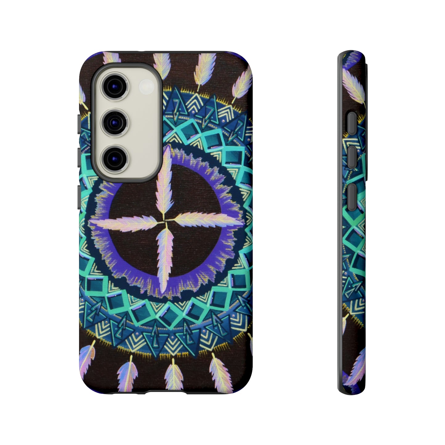 "Cuatro Vientos" Art Phone Armor - Blue Flame Array Samsung Galaxy S23 / Matte Phone Case