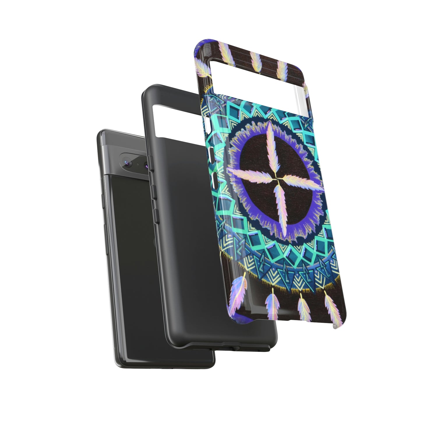 "Cuatro Vientos" Art Phone Armor - Blue Flame Array Phone Case