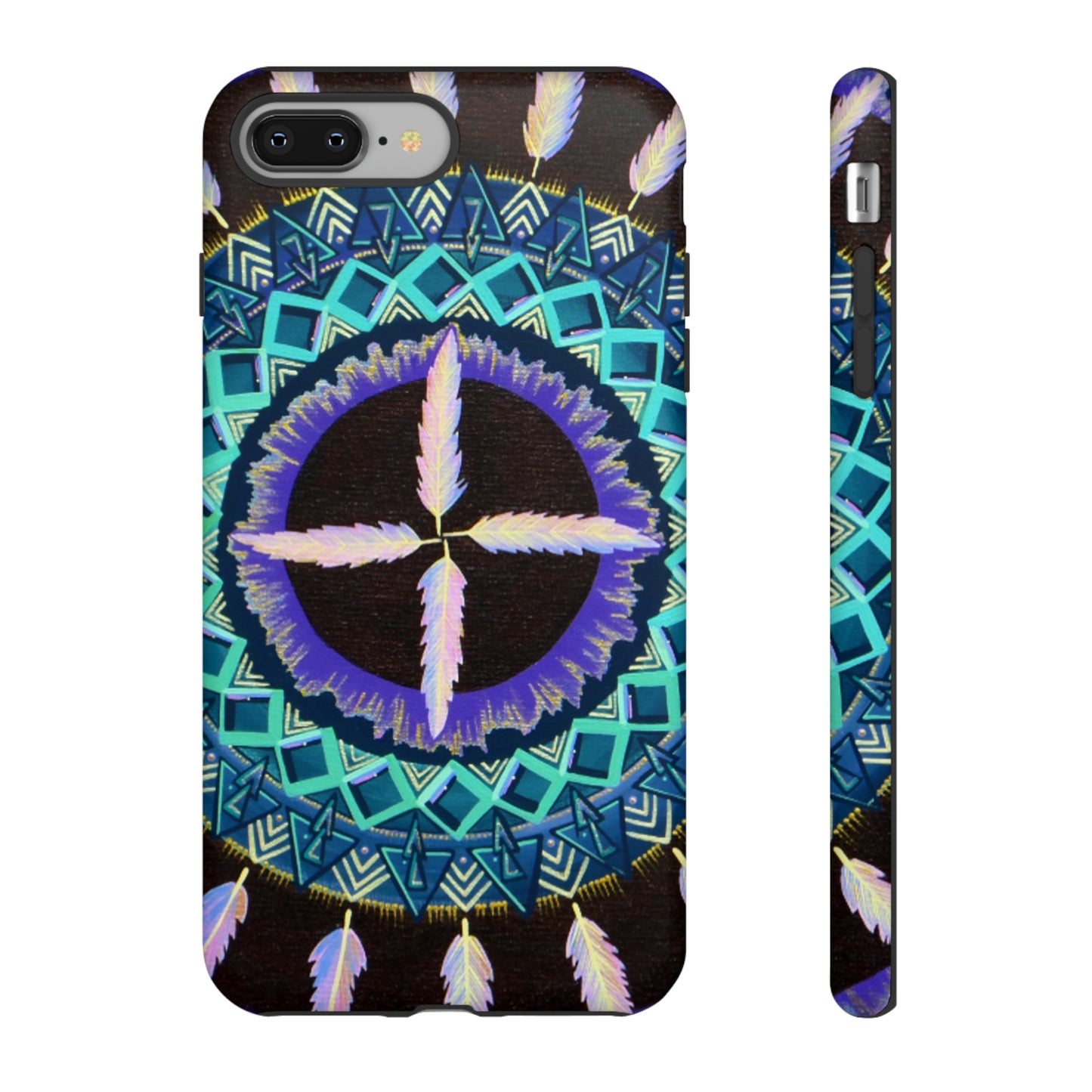 "Cuatro Vientos" Art Phone Armor - Blue Flame Array iPhone 8 Plus / Matte Phone Case