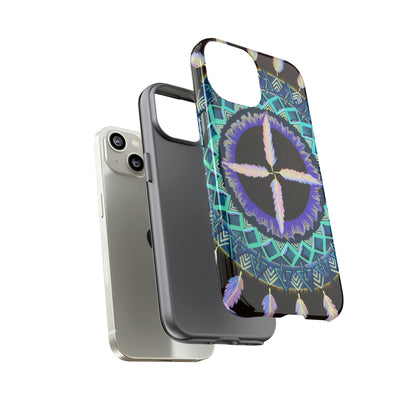 "Cuatro Vientos" Art Phone Armor - Blue Flame Array Phone Case