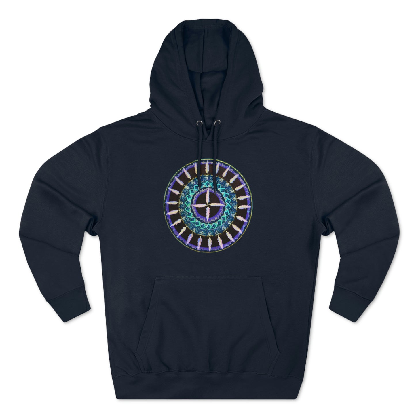 "Cuatro Vientos" Lords & Ladies Pullover Hoodie - Blue Flame Array Navy / XS Hoodie