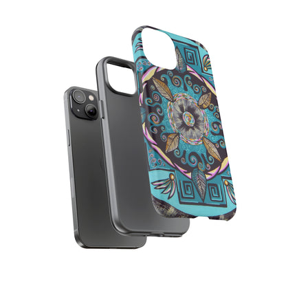 "Hojachakana" Art Phone Armor - Blue Flame Array Phone Case