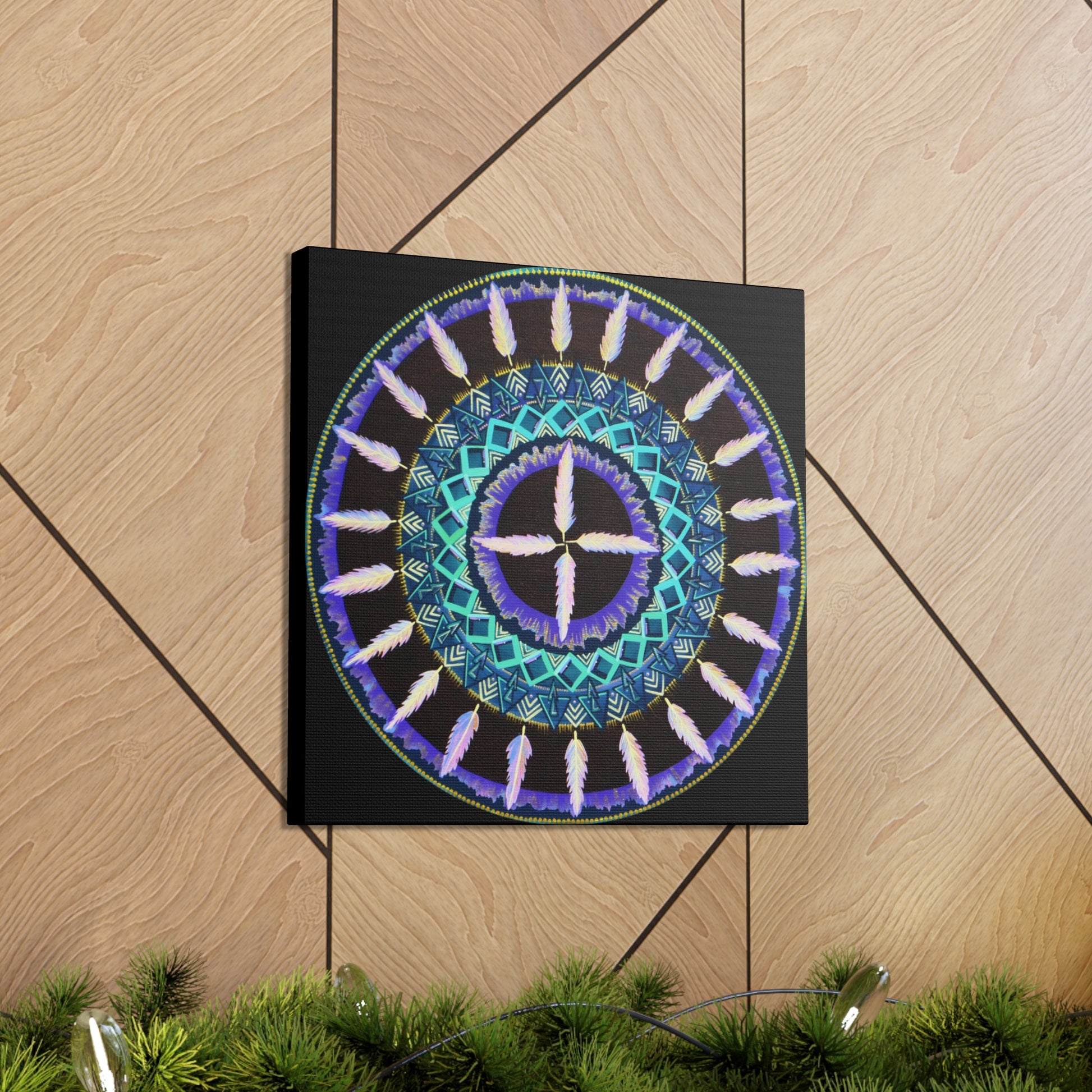 "Cuatro Vientos" Canvas Gallery Wraps - Blue Flame Array Canvas