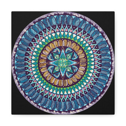 "AquilazurA Kryst'dala" Canvas Gallery Wraps - Blue Flame Array 10″ x 10″ / Premium Gallery Wraps (1.25″) Canvas