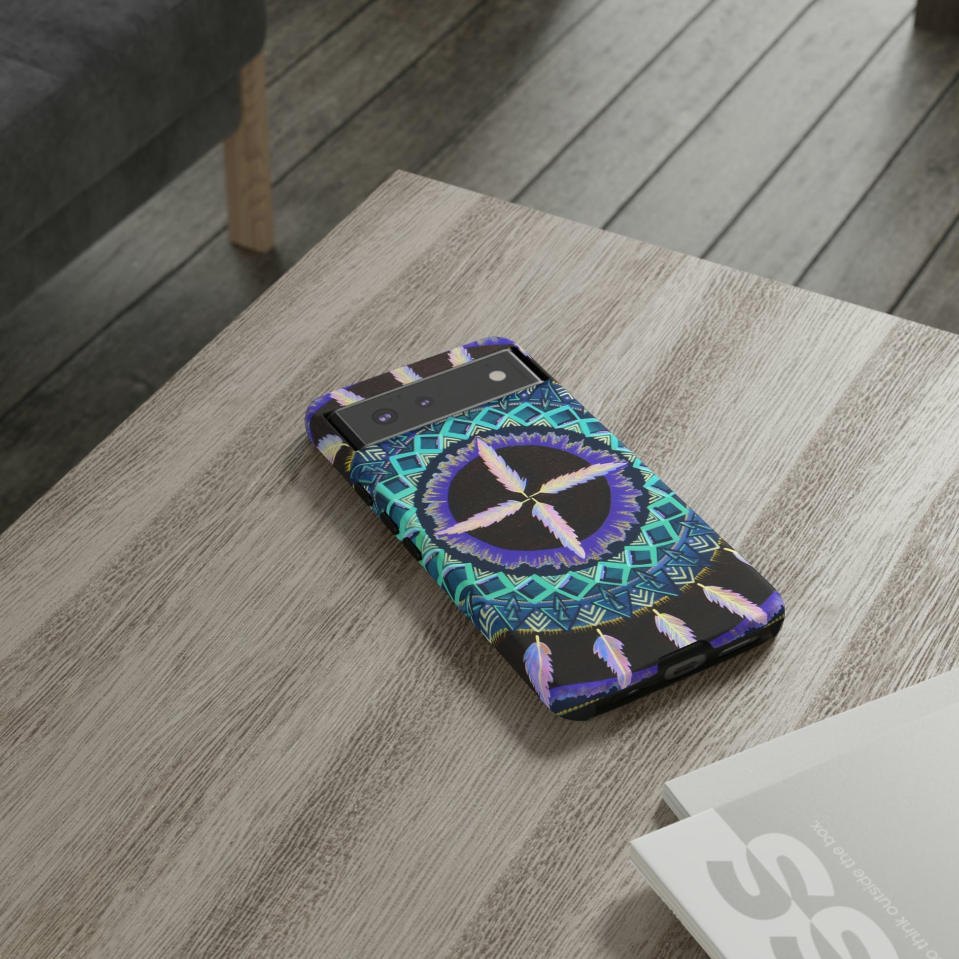 "Cuatro Vientos" Art Phone Armor - Blue Flame Array Phone Case