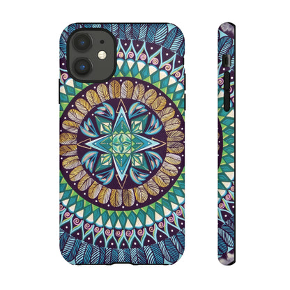 "AquilazurA Kryst'dala" Art Phone Armor - Blue Flame Array iPhone 11 / Matte Phone Case