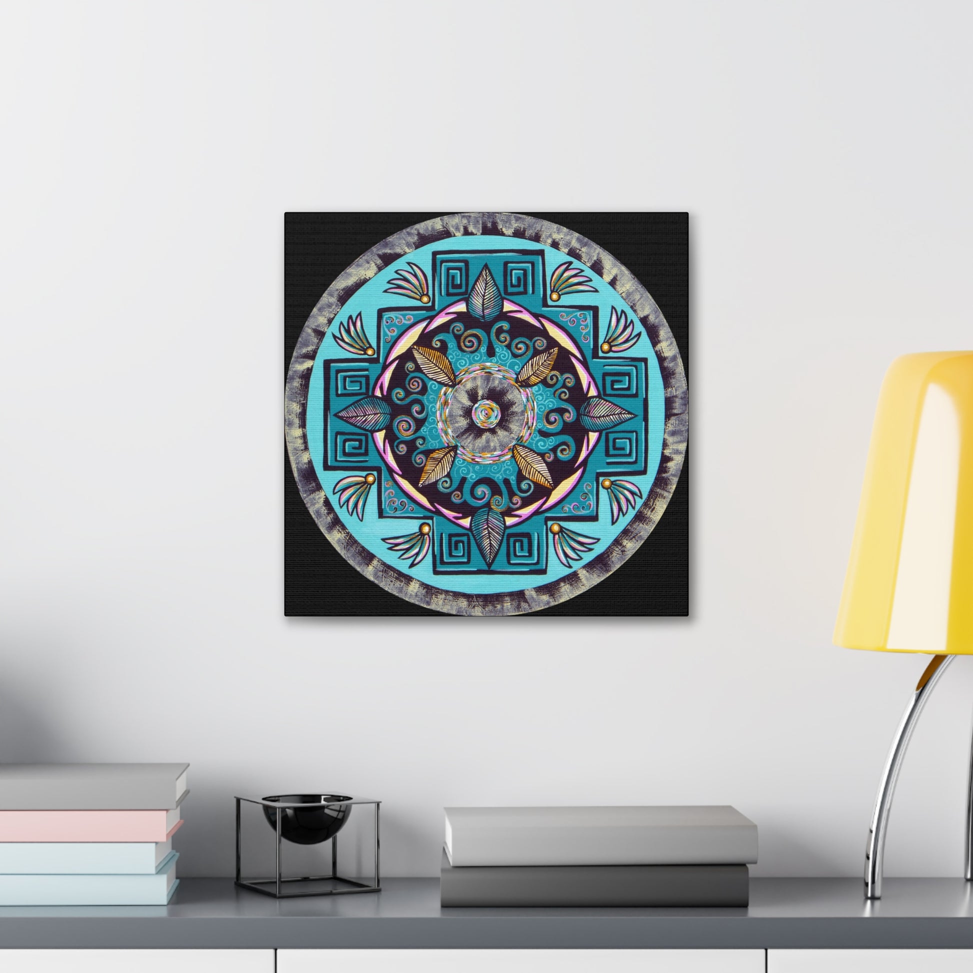 "Hojachakana" Canvas Gallery Wraps - Blue Flame Array Canvas