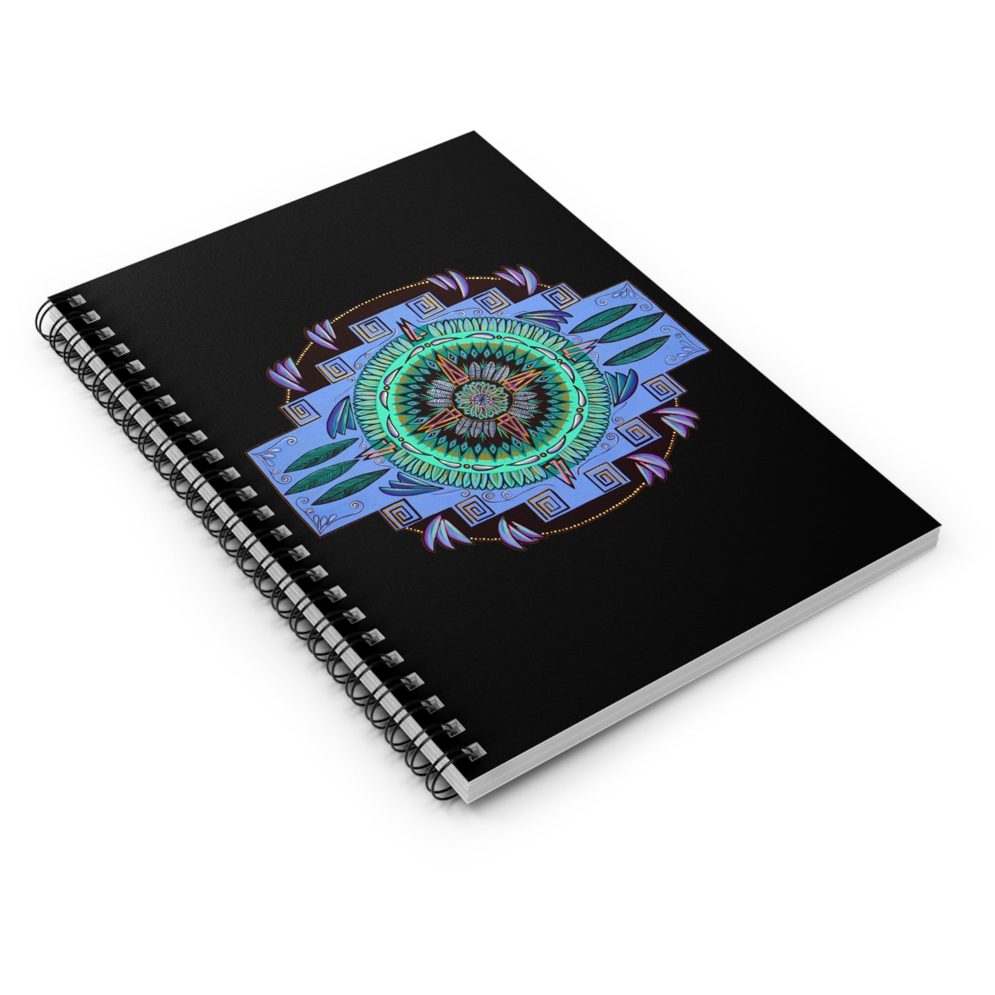 "Plumachakana" Spiral Notebook - Blue Flame Array Paper products