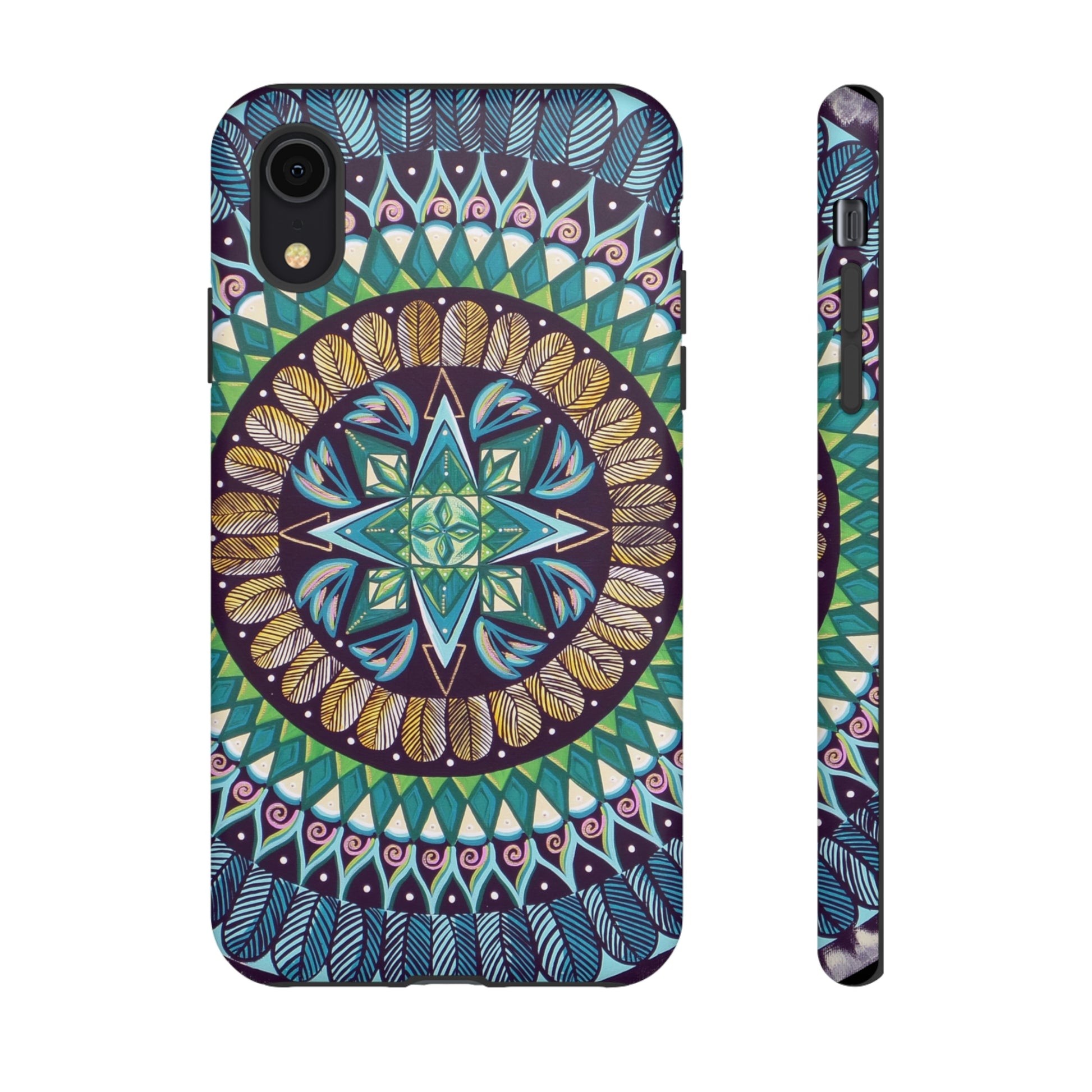 "AquilazurA Kryst'dala" Art Phone Armor - Blue Flame Array iPhone XR / Matte Phone Case