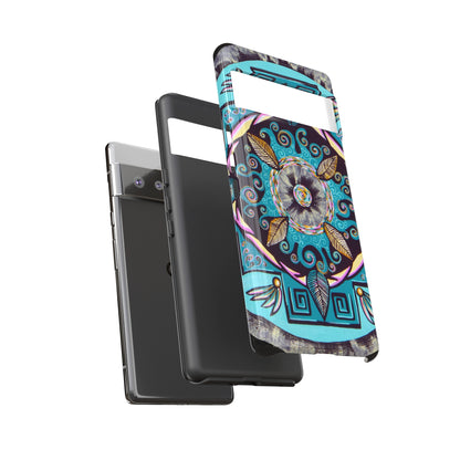 "Hojachakana" Art Phone Armor - Blue Flame Array Phone Case