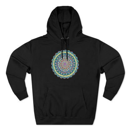 "Almandalayana" Lords & Ladies Pullover Hoodie - Blue Flame Array Black / XS Hoodie