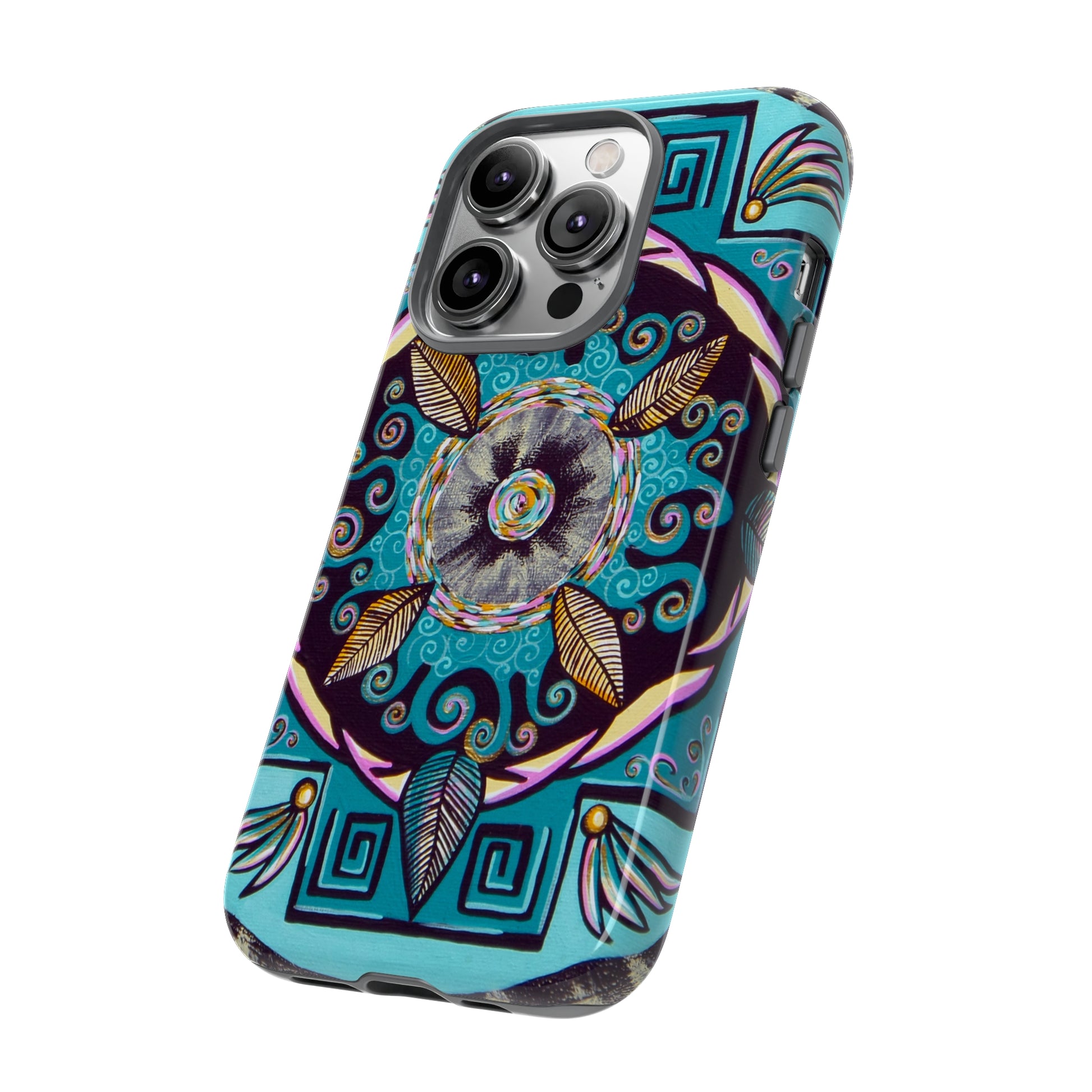 "Hojachakana" Art Phone Armor - Blue Flame Array Phone Case