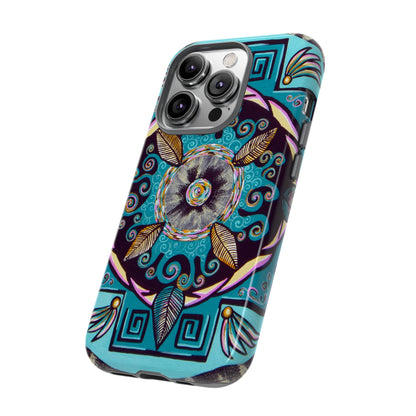 "Hojachakana" Art Phone Armor - Blue Flame Array Phone Case