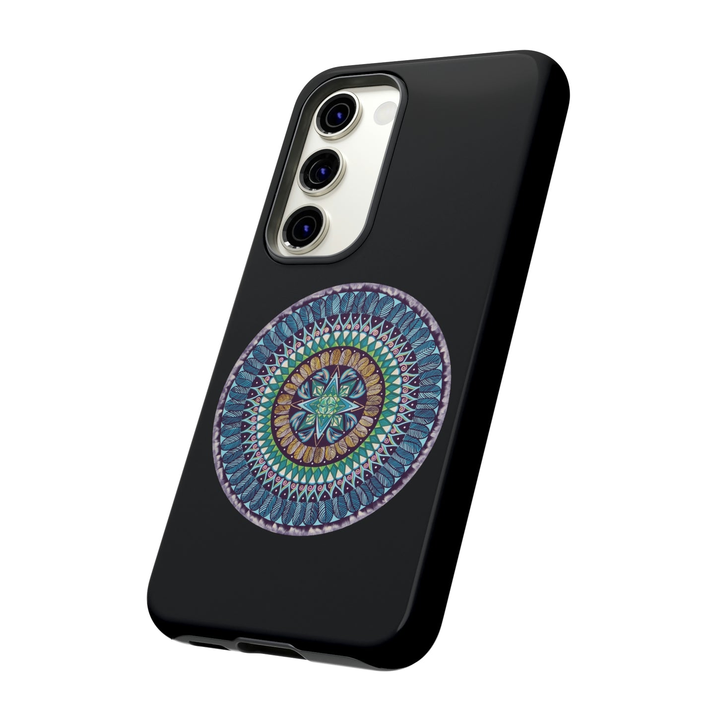 "AquilazurA Kryst'dala" Art Phone Armor - Blue Flame Array Phone Case