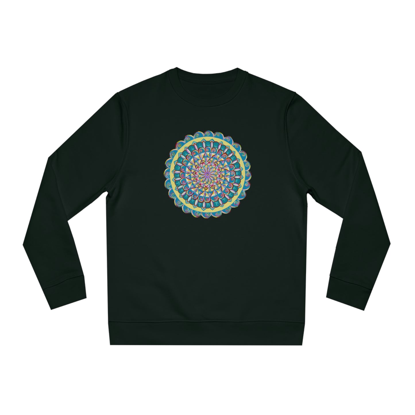 "Almandalayana" Lords & Ladies Organic Sweatshirt - Blue Flame Array Black / 2XS Sweatshirt