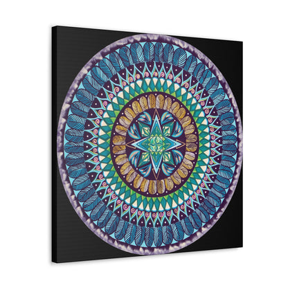 "AquilazurA Kryst'dala" Canvas Gallery Wraps - Blue Flame Array Canvas