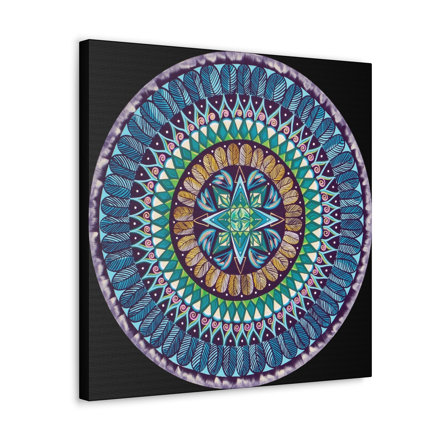 "AquilazurA Kryst'dala" Canvas Gallery Wraps - Blue Flame Array Canvas