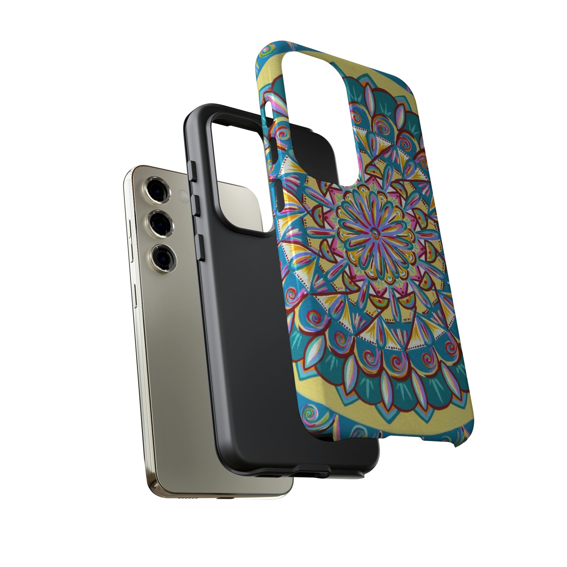 "Almandalayana" Art Phone Armor - Blue Flame Array Phone Case