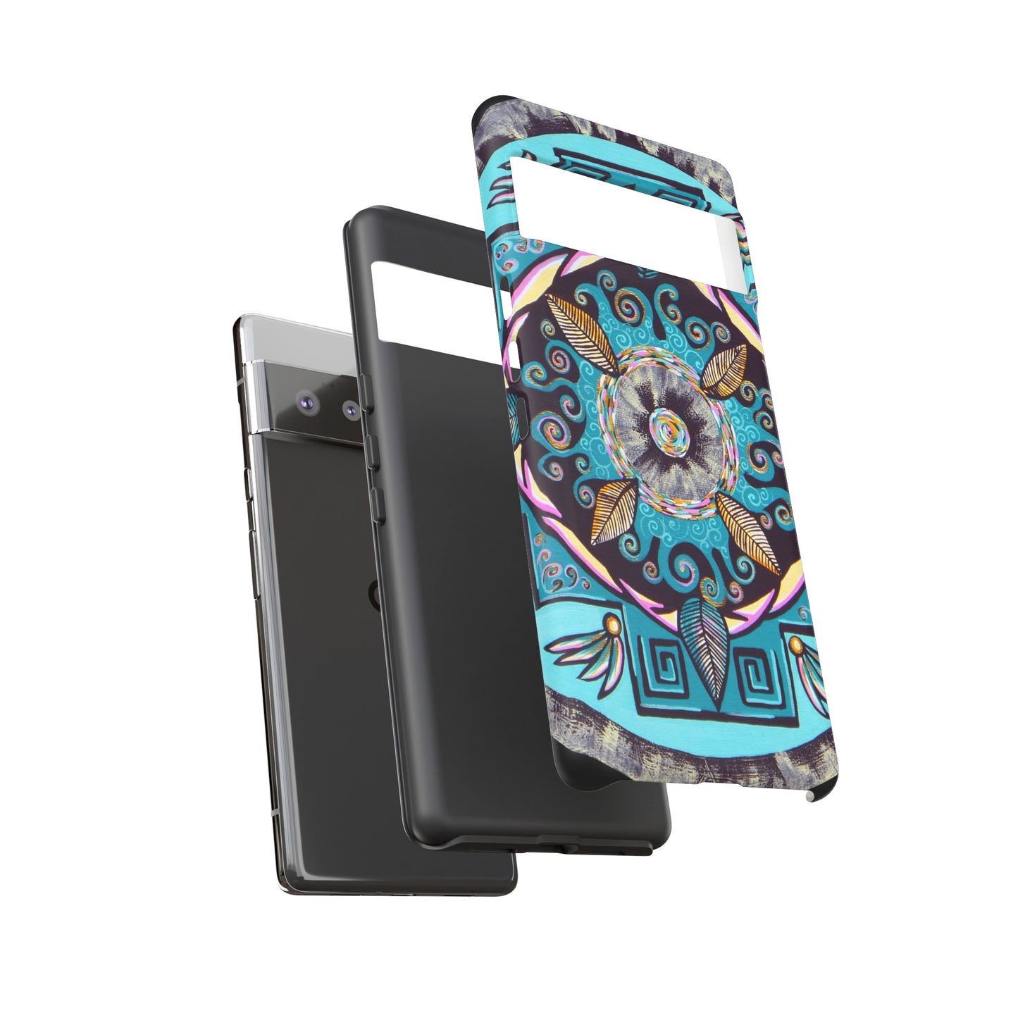 "Hojachakana" Art Phone Armor - Blue Flame Array Phone Case