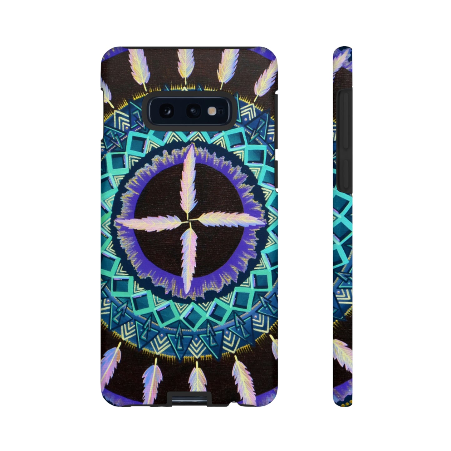 "Cuatro Vientos" Art Phone Armor - Blue Flame Array Samsung Galaxy S10E / Matte Phone Case