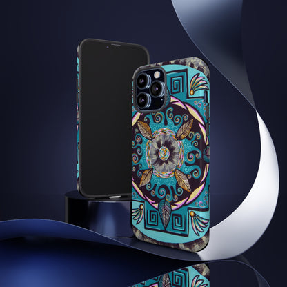 "Hojachakana" Art Phone Armor - Blue Flame Array Phone Case