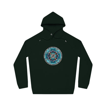 "Hojachakana" Lords & Ladies Organic Sider Hoodie - Blue Flame Array Hoodie