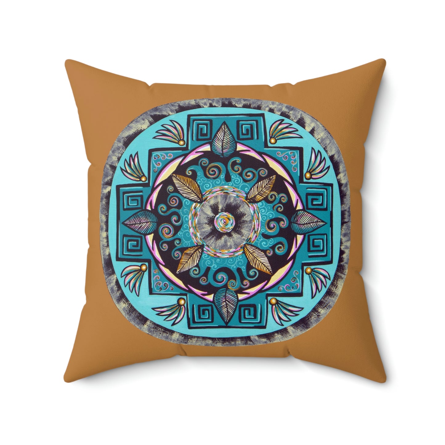 "Hojachakana" Dreamcatcher Pillow - Blue Flame Array Home Decor