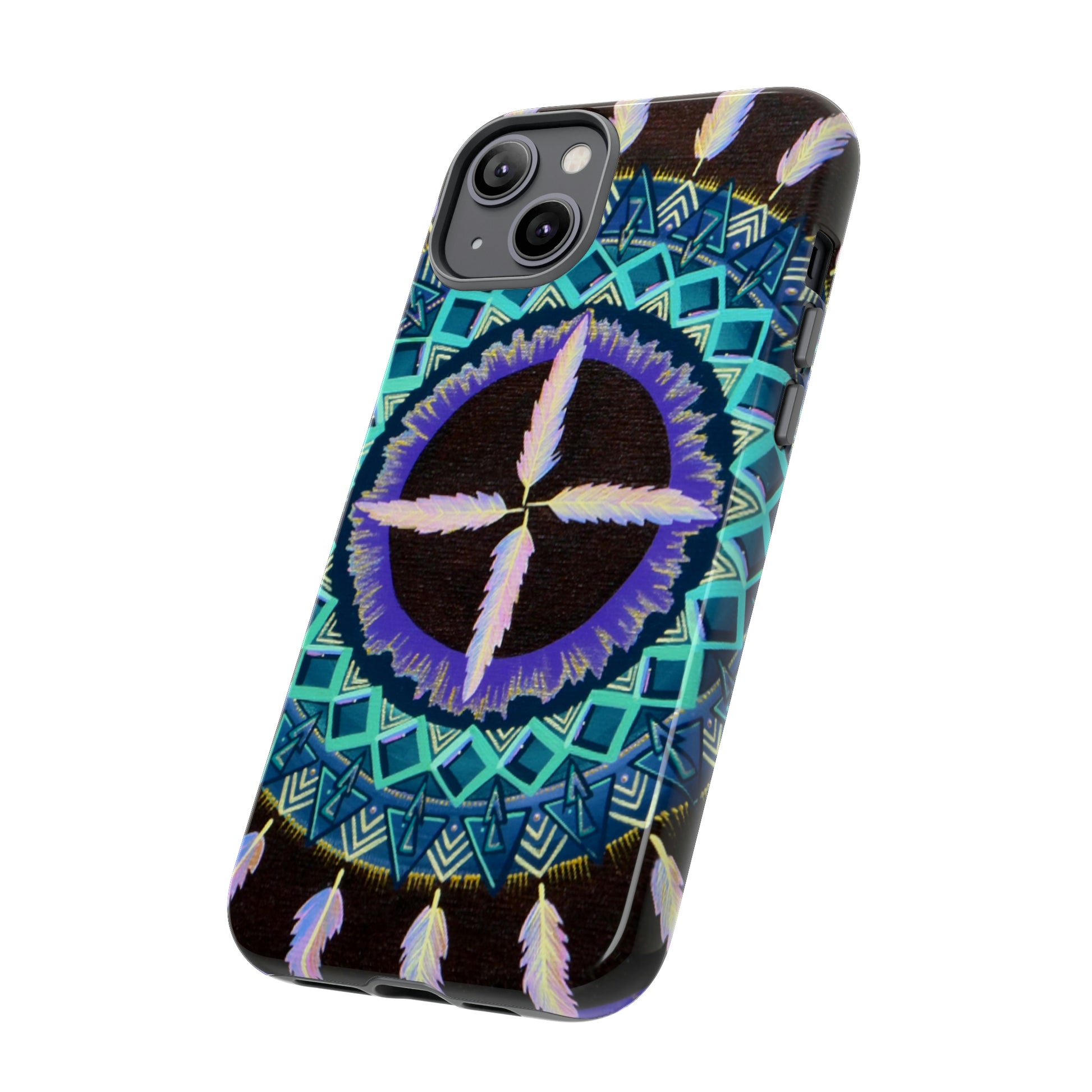 "Cuatro Vientos" Art Phone Armor - Blue Flame Array Phone Case