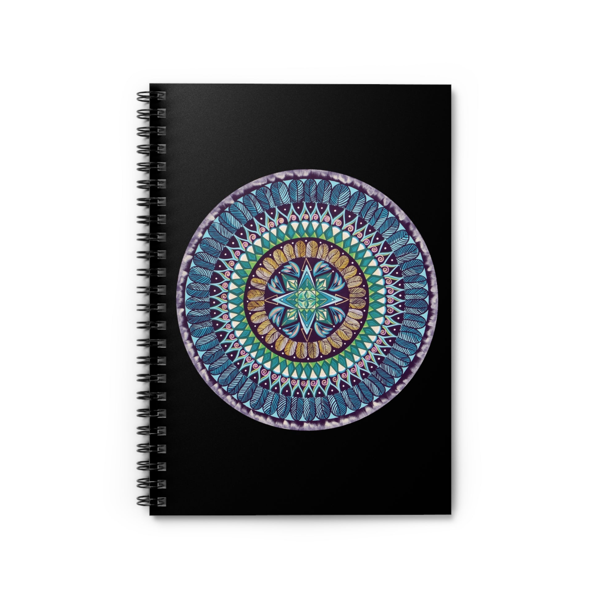 "AquilazurA Kryst'dala" Spiral Notebook - Blue Flame Array Paper products