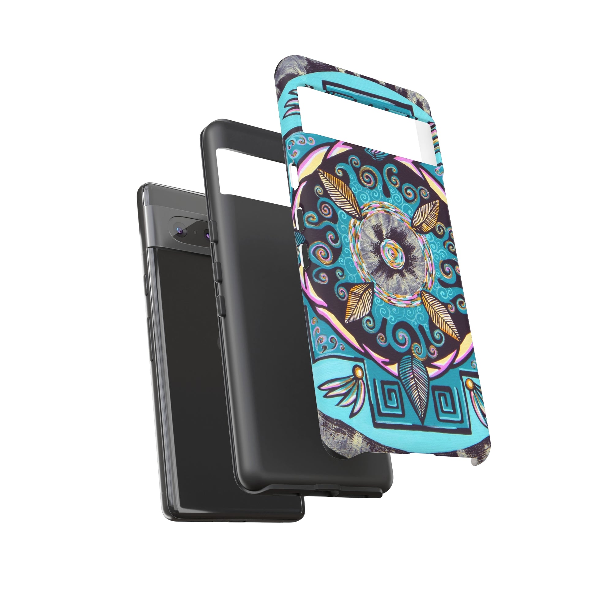 "Hojachakana" Art Phone Armor - Blue Flame Array Phone Case