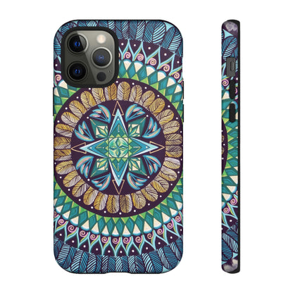 "AquilazurA Kryst'dala" Art Phone Armor - Blue Flame Array iPhone 12 Pro / Glossy Phone Case