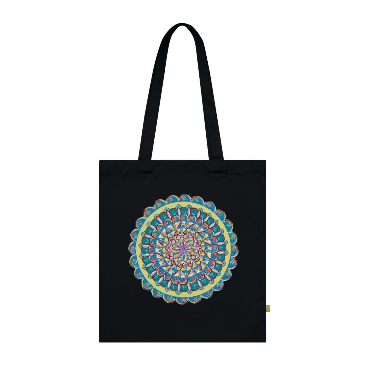 "Almandalayana" Organic Cotton Tote Bag - Blue Flame Array Bags