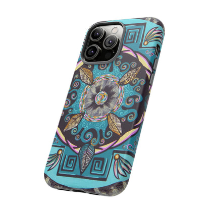 "Hojachakana" Art Phone Armor - Blue Flame Array Phone Case