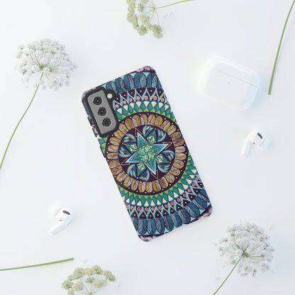 "AquilazurA Kryst'dala" Art Phone Armor - Blue Flame Array Phone Case