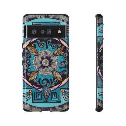 "Hojachakana" Art Phone Armor - Blue Flame Array Google Pixel 6 Pro / Glossy Phone Case