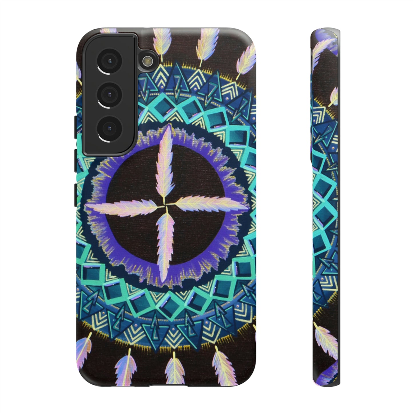 "Cuatro Vientos" Art Phone Armor - Blue Flame Array Samsung Galaxy S22 / Matte Phone Case